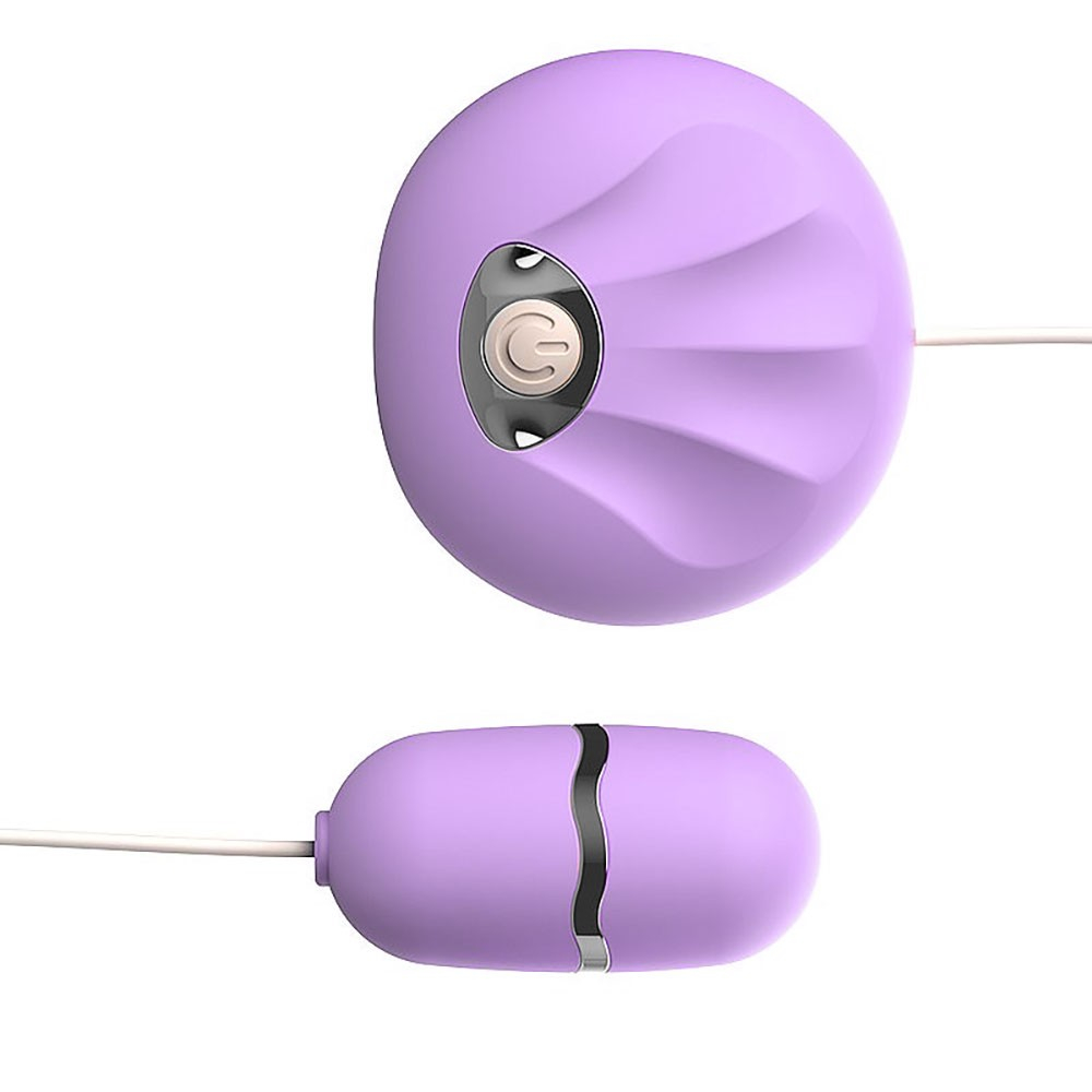 Vibrador Bullet em Silicone (Toque Aveludado) e ABS com 10 Vibra��es e Controle com Fio Lil�s | Foto 05