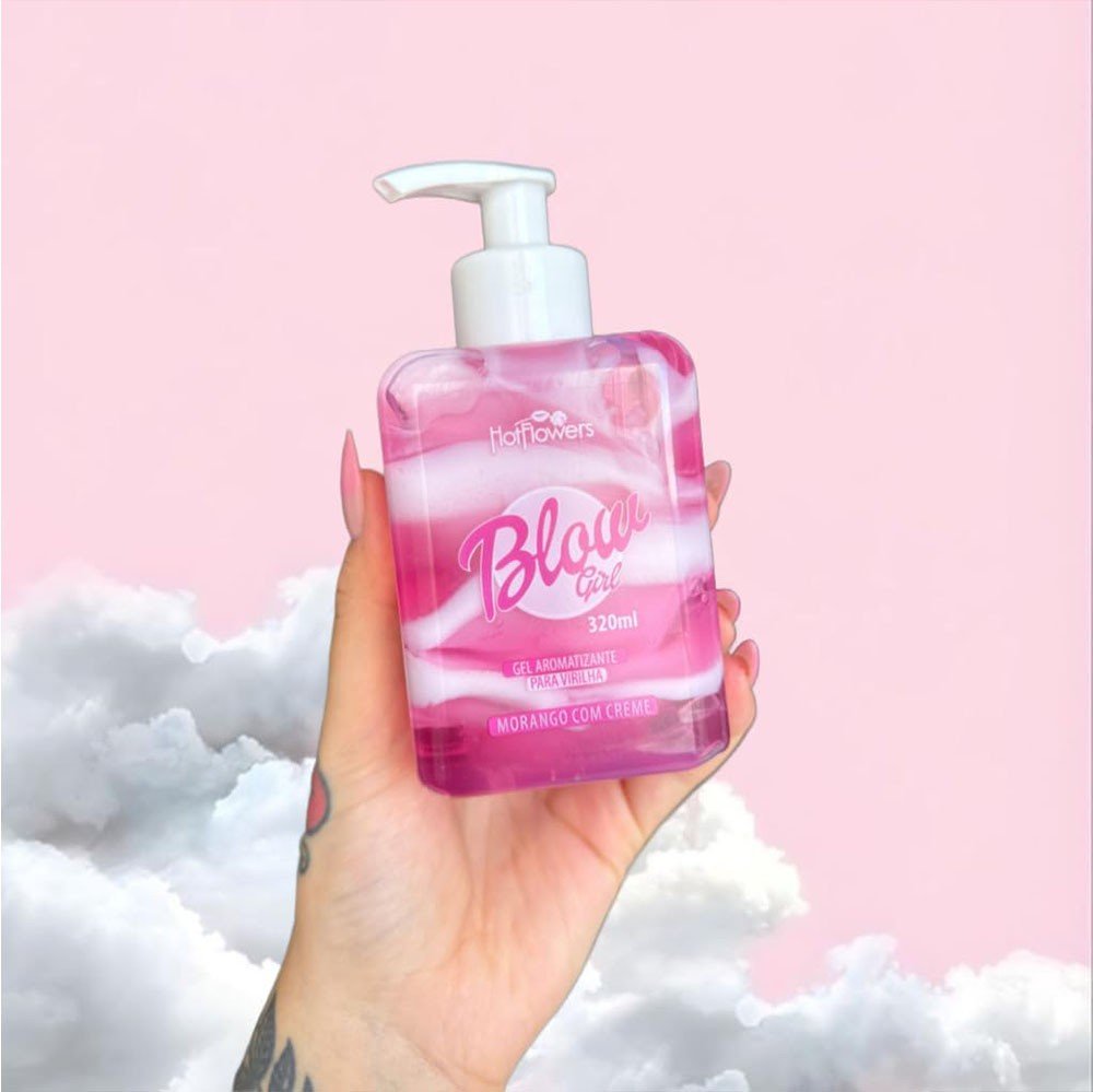 Gel Hidratante para Virilha Blow Girl Aroma de Morango com Creme 320ml | Foto 02