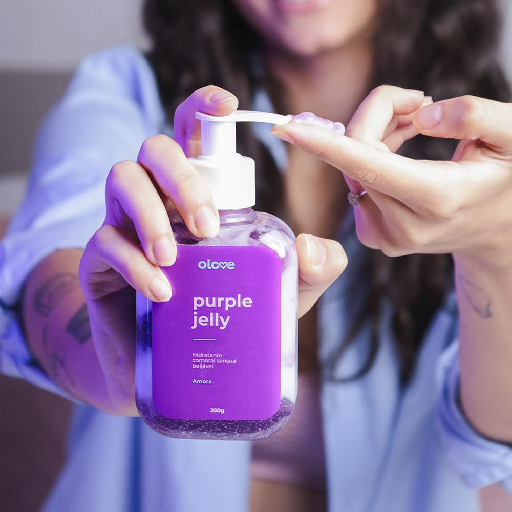 Gel Hidratante Corporal Sensual Pink Jelly - Beij�vel Sabor Amora 250ml | Foto 02