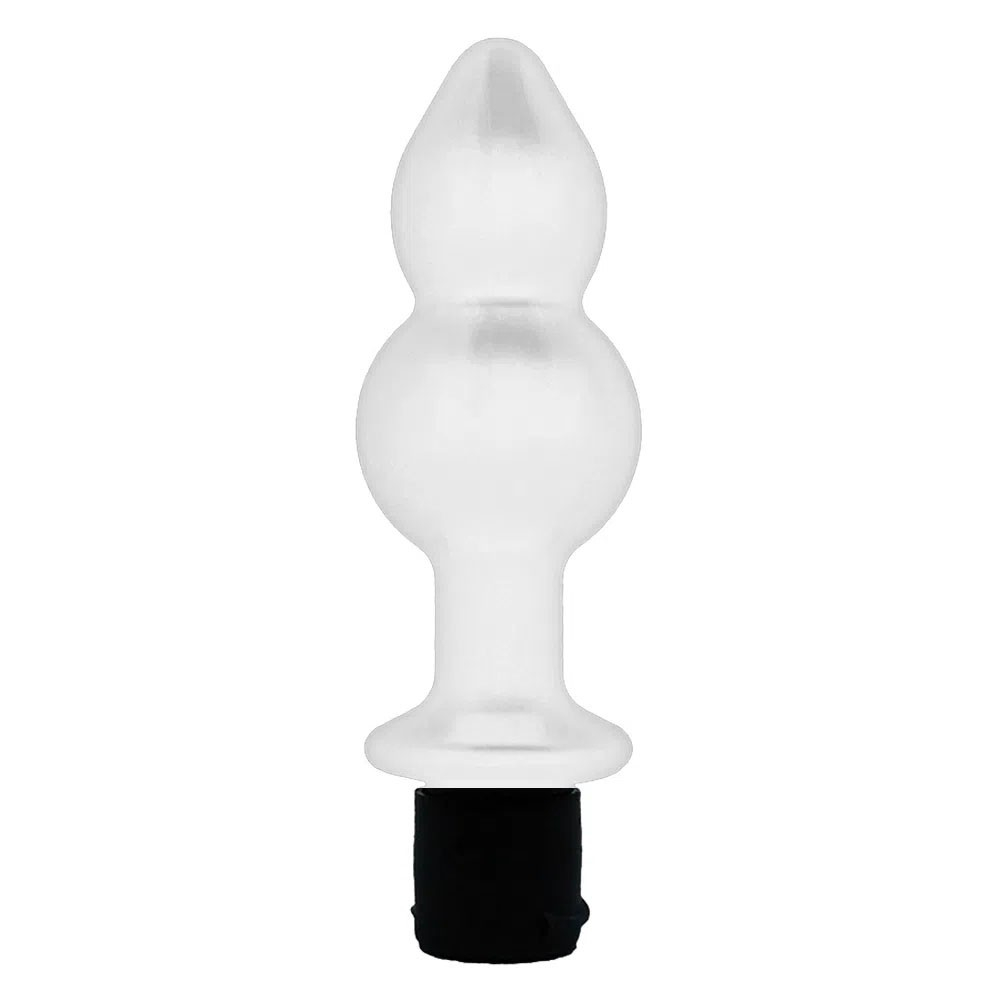 Gel dessensibilizante anal em formato de plug, mostrando a ponta aplicadora.
