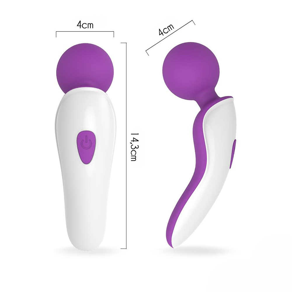 Massageador Er�tico em Silicone Recarreg�vel com 9 Vibra��es Eve Roxo | Foto 05