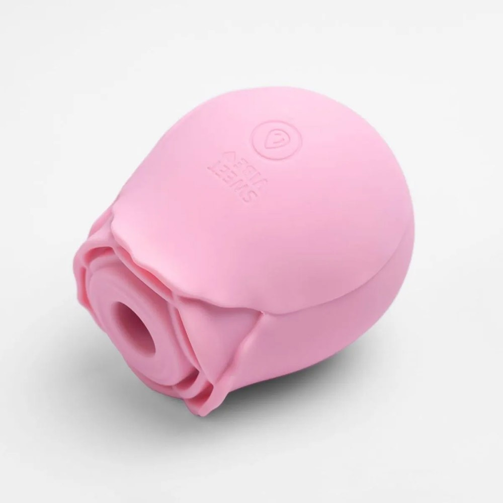 Vibrador para Clit�ris Recarreg�vel em Silicone 10 Ondas de Press�o Fl� Rosa | Foto 04