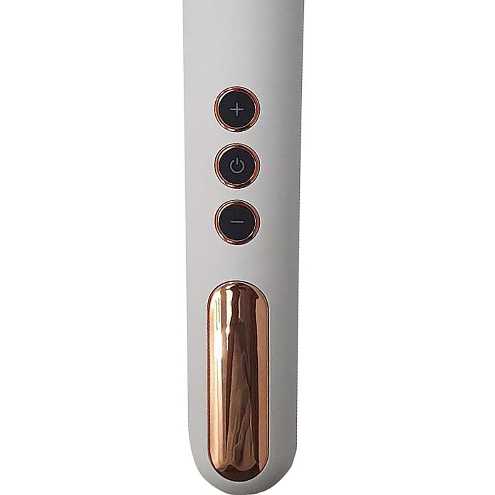 Massageador Er�tico Recarreg�vel com Cabe�a Flex�vel e 10 Vibra��es Manfly Wand Branco | Foto 04