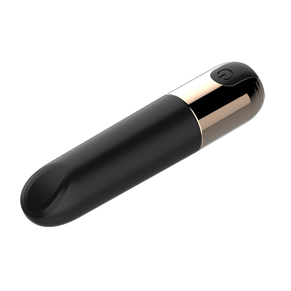 Vibrador Bullet em Silicone Recarreg�vel com 10 Vibra��es The Jet Preto | Foto 04