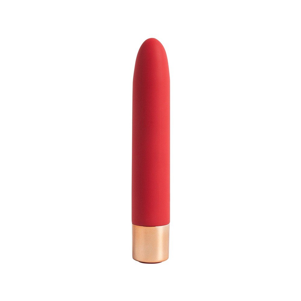 Vibrador Personal em Silicone Recarreg�vel com 7 Modos de Vibra��o Desire Vermelho | Foto 04