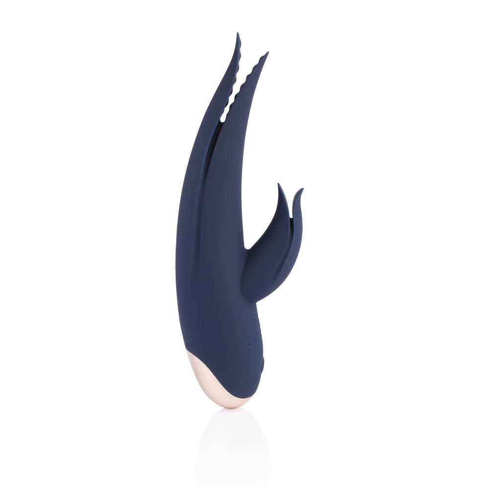 Vibrador Duplo Bonny Azul: design inovador e elegante para estimula��o simult�nea
