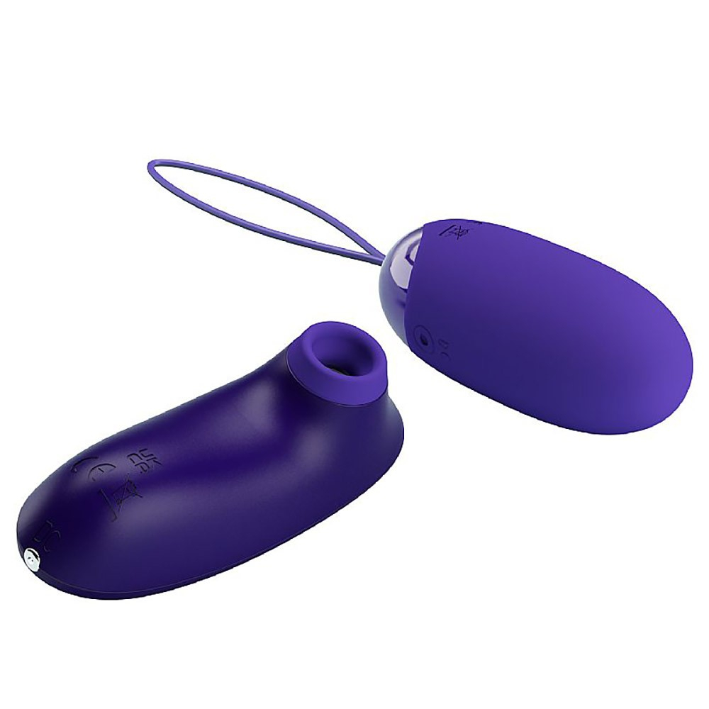 Vibrador Bullet Recarreg�vel 12 Vibra��es e 4 Pulsa��es Controle sem Fio 2 em 1 Orthus-Youth Roxo | Foto 04