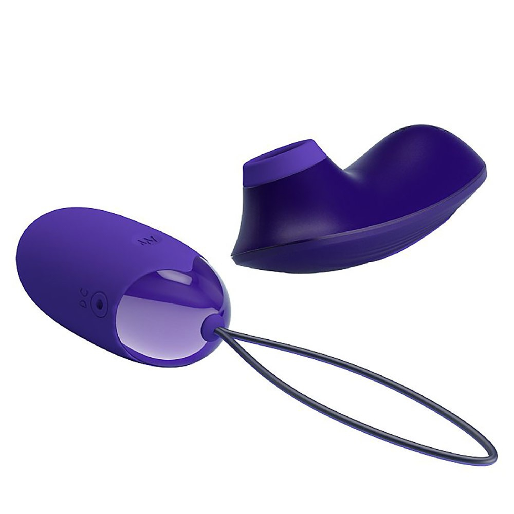 Vibrador Bullet Recarreg�vel 12 Vibra��es e 4 Pulsa��es Controle sem Fio 2 em 1 Orthus-Youth Roxo | Foto 05