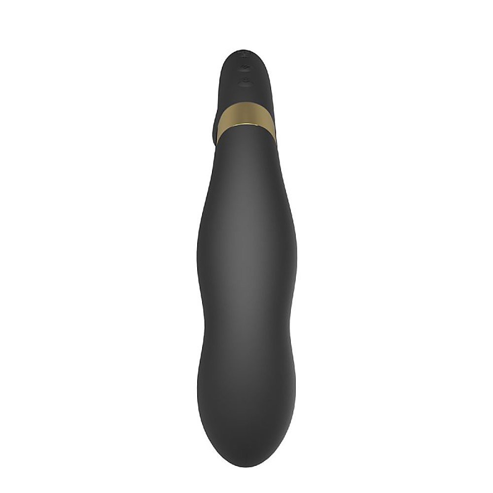 Vibrador Duplo Recarreg�vel em Silicone 9 Vibra��es e 9 Modos de Dedilhar Max C Preto | Foto 04