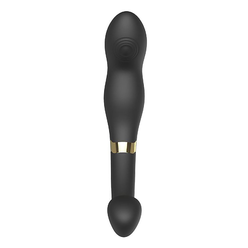 Vibrador Duplo Recarreg�vel em Silicone 9 Vibra��es e 9 Modos de Dedilhar Max C Preto | Foto 05