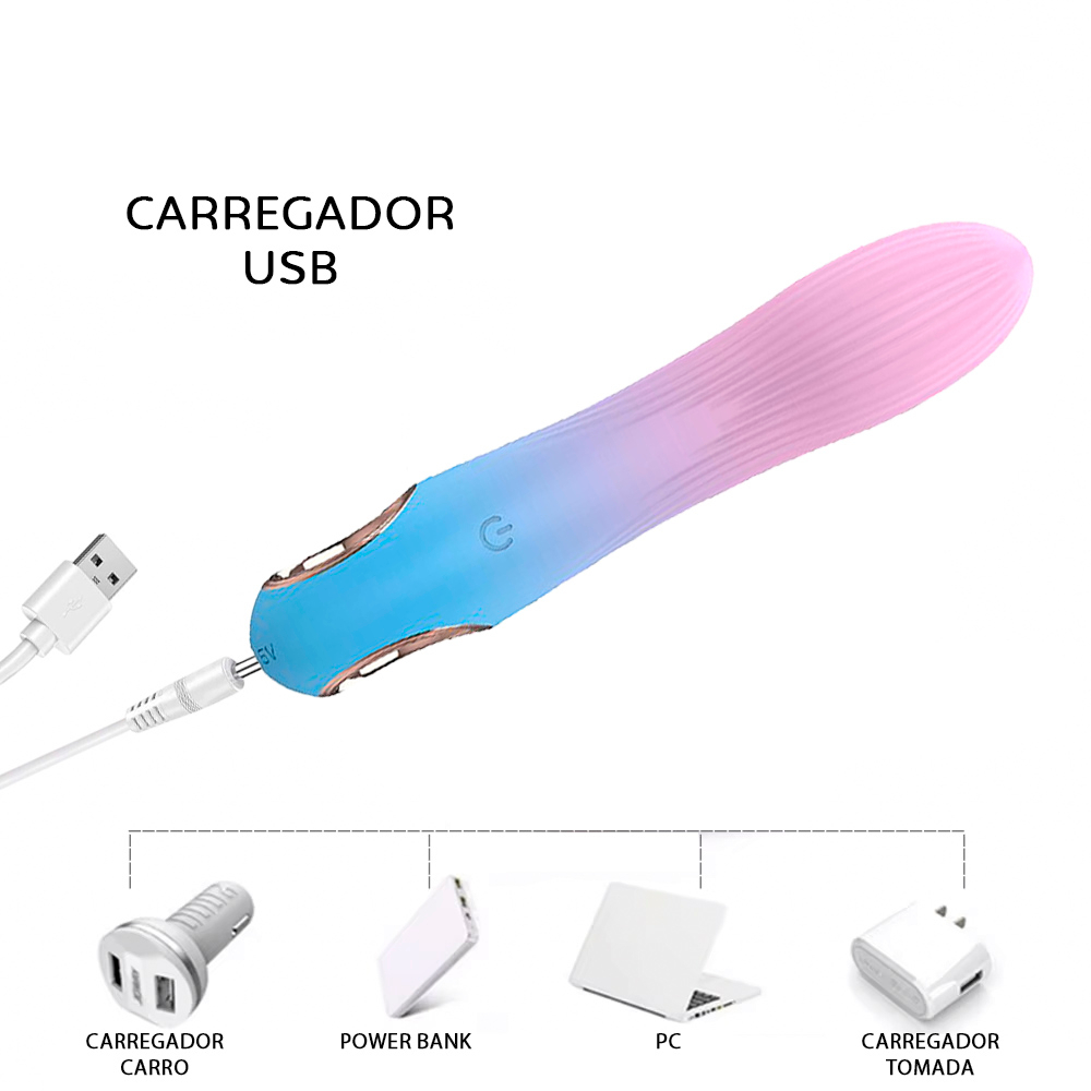 Vibrador Ponto G Recarreg�vel em Silicone com 10 Vibra��es Shiv Lil�s | Foto 05