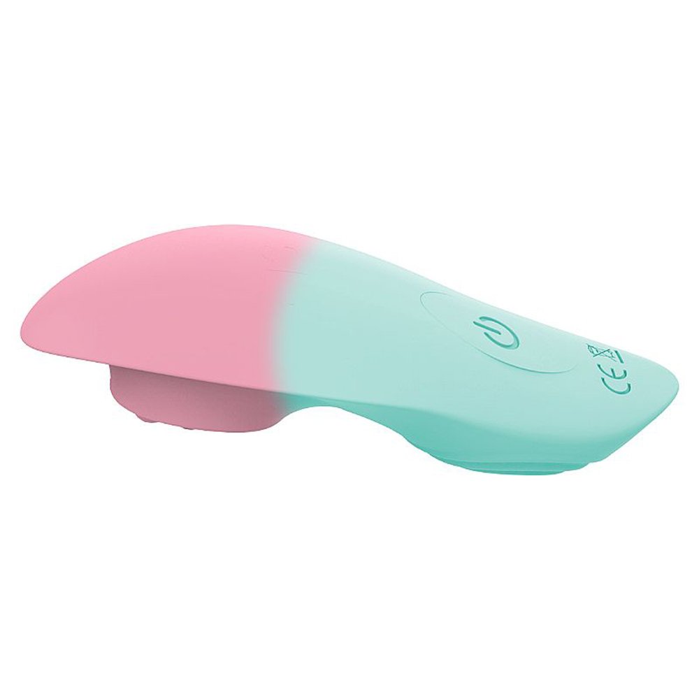 Vibrador para Clit�ris Recarreg�vel em Silicone com 10 Vibra��es Controle por APP Cyan | Foto 04