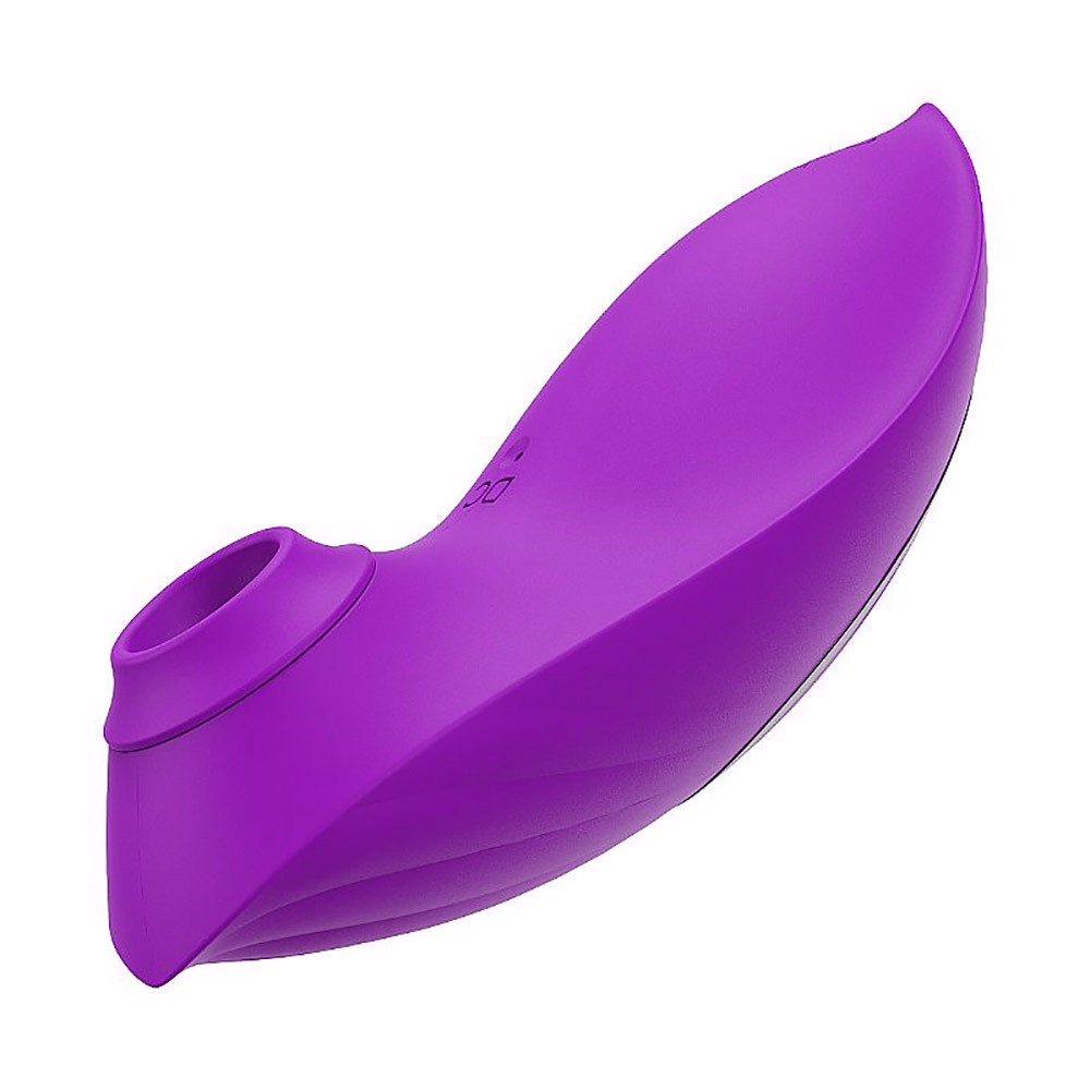 Pulsador de Clit�ris Recarreg�vel em Silicone e ABS (Pl�stico) 12 Pulsa��es Bean Roxo | Foto 05