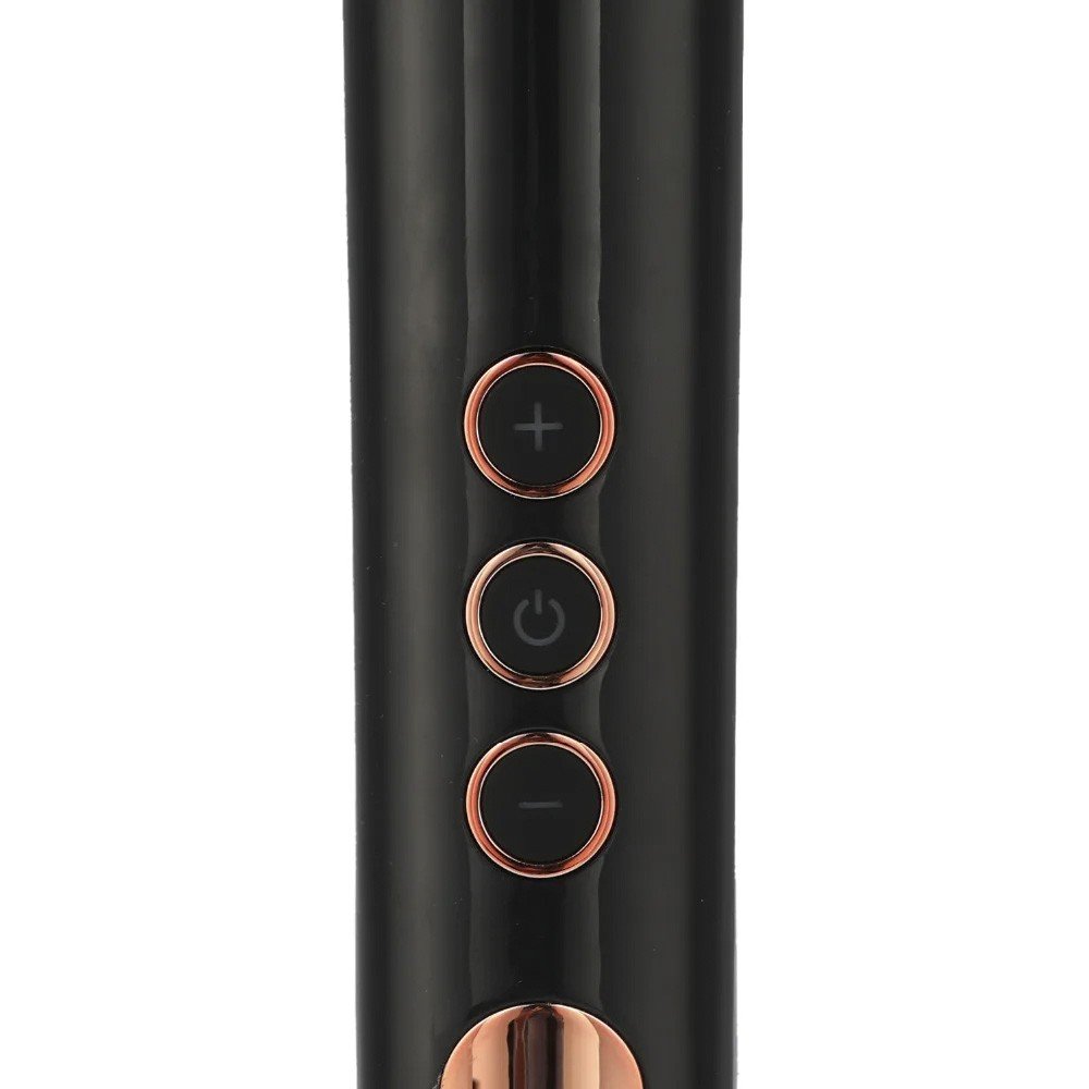 Massageador Er�tico em Silicone Recarreg�vel 10 Vibra��es Varinha M�gica Manfly Preto | Foto 04