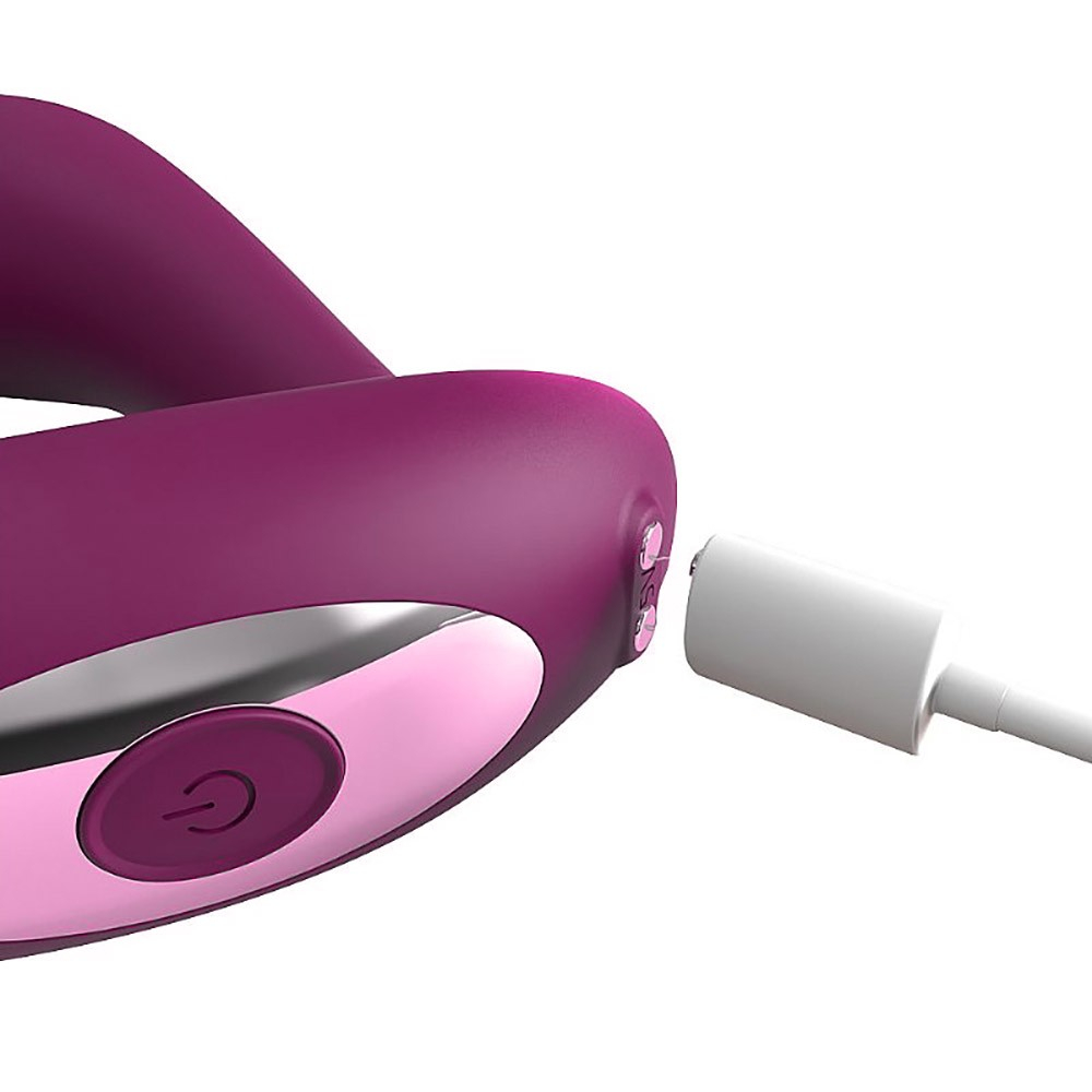 Vibrador Duplo Recarreg�vel em Silicone 9 Vibra��es Pink | Foto 05