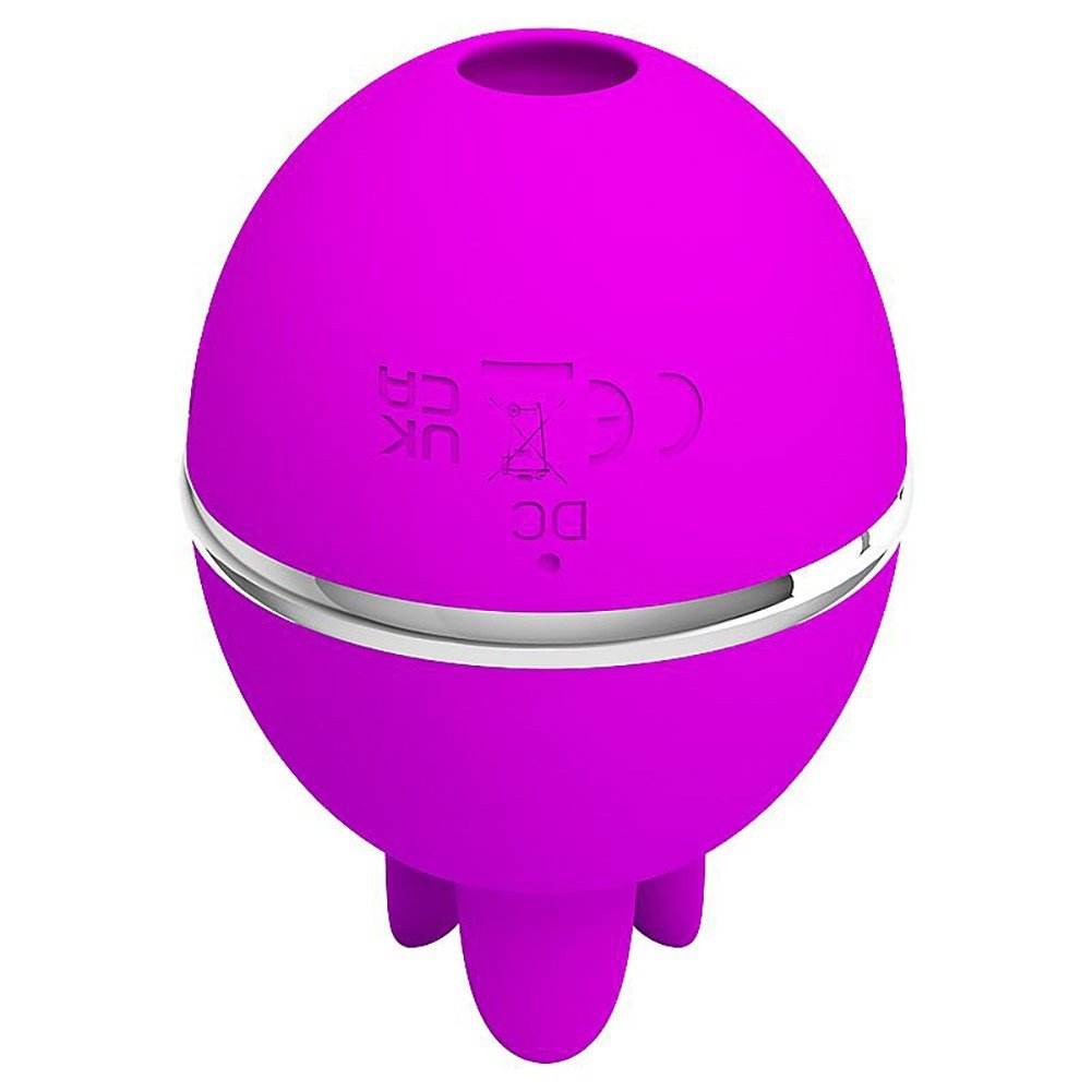 Vibrador para Clit�ris Recarreg�vel com 3 Vibra��es e 3 Estimula��es de L�ngua Gemini Ball Pink | Foto 05