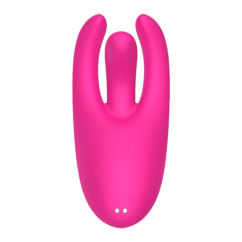 Vibrador Duplo Recarreg�vel em Silicone 10 Vibra��es e 10 Modos de Dedilhar Vem C� Pink | Foto 05