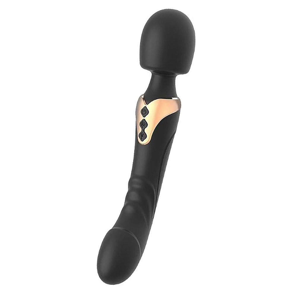 Massageador Er�tico Flex�vel Recarreg�vel em Silicone Formato de P�nis Long Preto | Foto 02
