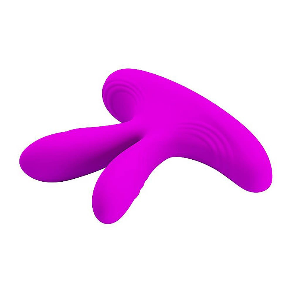 Vibrador Duplo Recarreg�vel em Silicone com 12 Vibra��es e Controle sem Fio Magic Fingers Pink | Foto 05