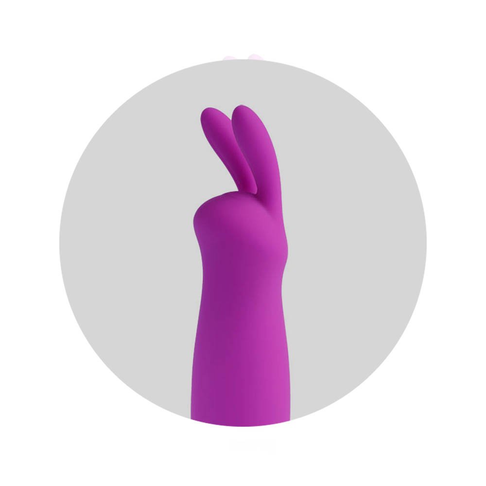 Vibrador Bullet Recarreg�vel em Silicone com 10 Vibra��es Coelhinho Roxo | Foto 05