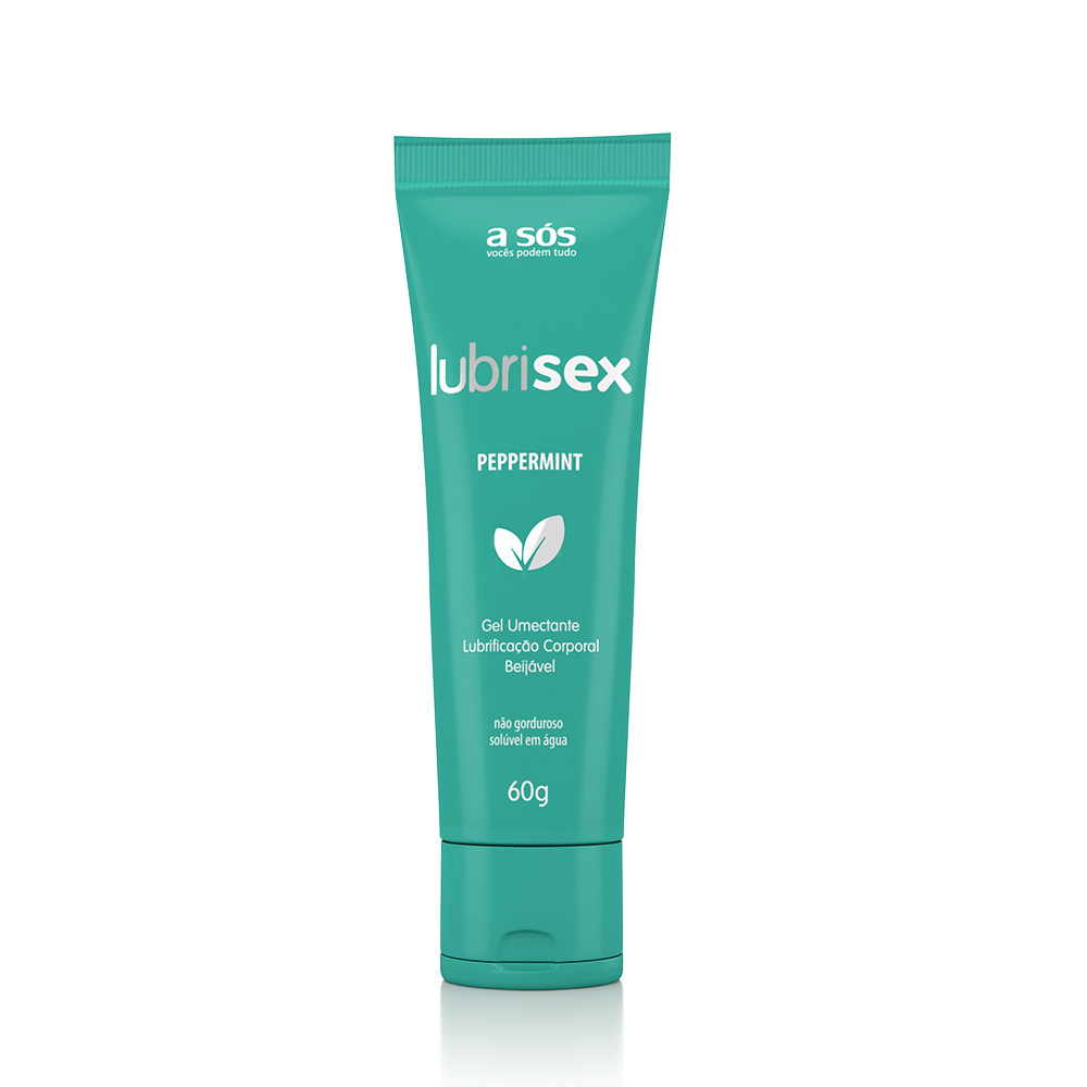 Lubrificante Beij�vel Lubrisex Peppermint 60g - Tubo individual