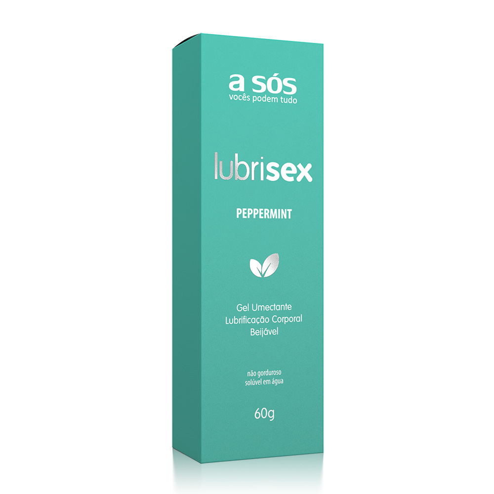 Lubrificante Beij�vel Lubrisex Peppermint 60g - Embalagem de caixa com tubo