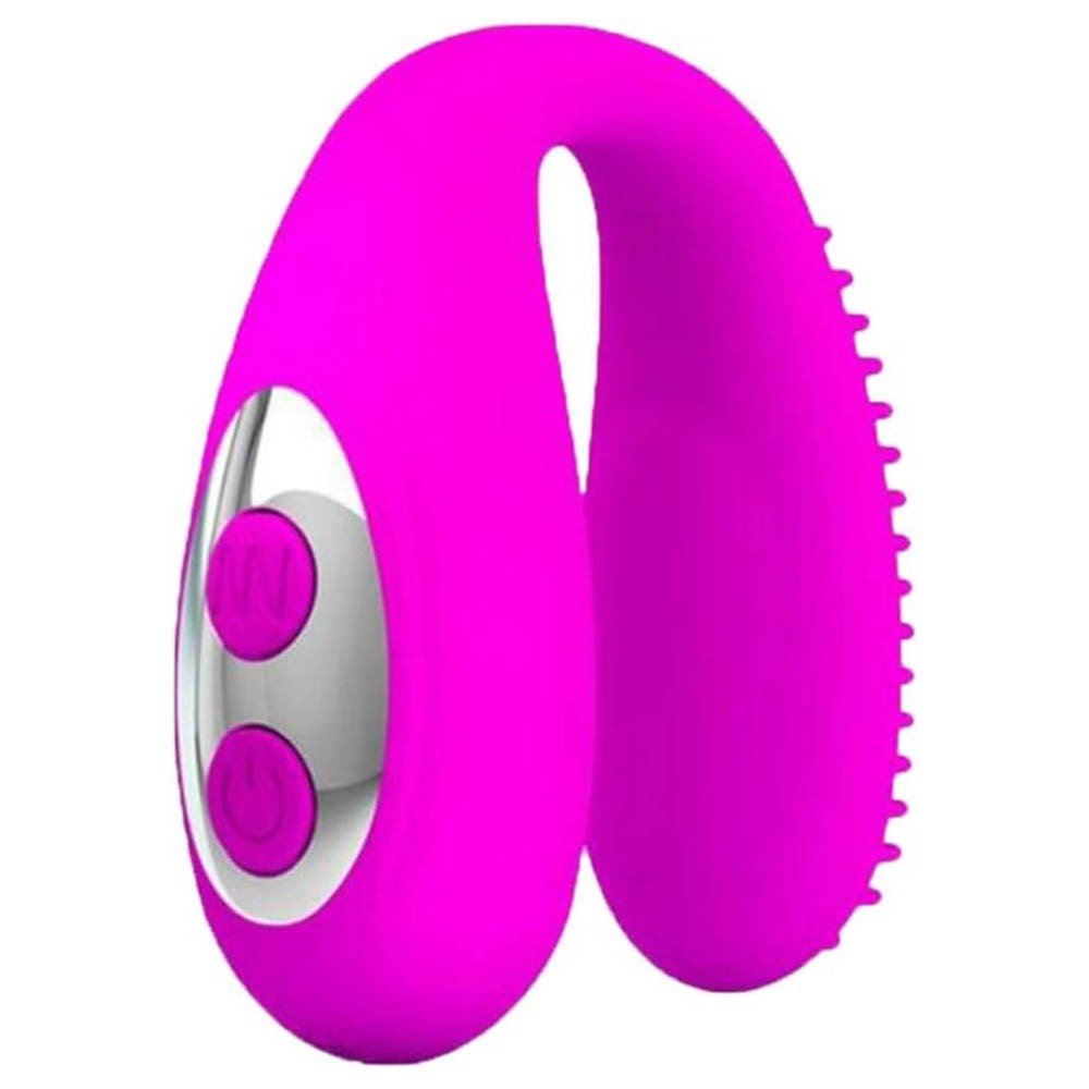 Vibrador para Casal para Sexo Oral Recarreg�vel em Silicone 7 Vibra��es Mabel Pink | Foto 04