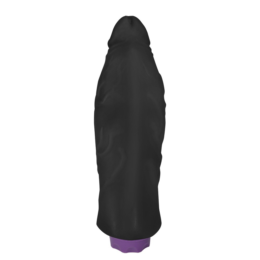 P�nis Real�stico Flex�vel com Vibrador 10 Velocidades Recarreg�vel Jatob� 21 x 6,8cm Preto | Foto 04