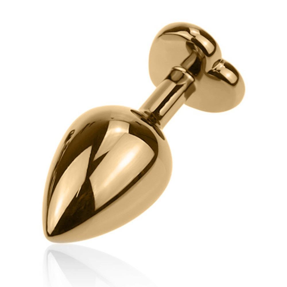 Plug Anal Joia em A�o Inox Tamanho com Cristal Pink Cora��o e Formato Gota de 8 x 3,5cm | Foto 05
