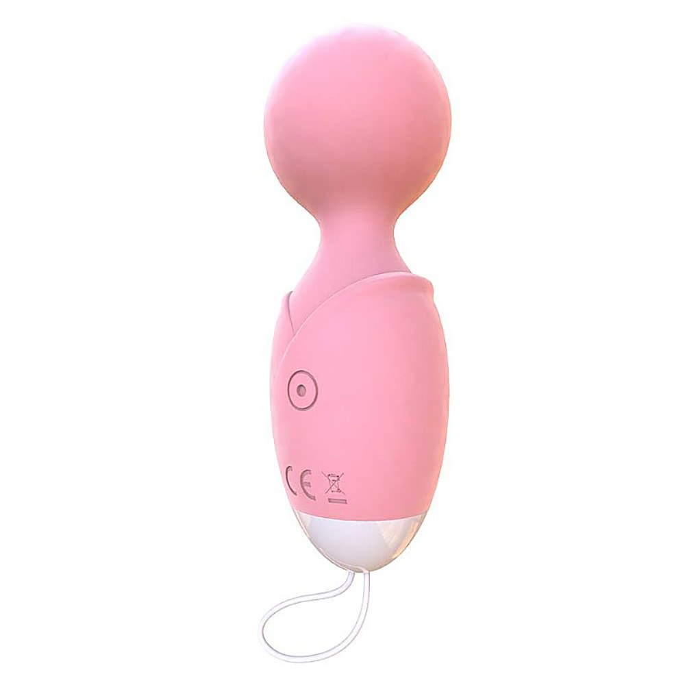 Massageador Er�tico em Silicone Recarreg�vel 10 Vibra��es Aquecimento e Controle sem Fio Loli Rosa | Foto 04