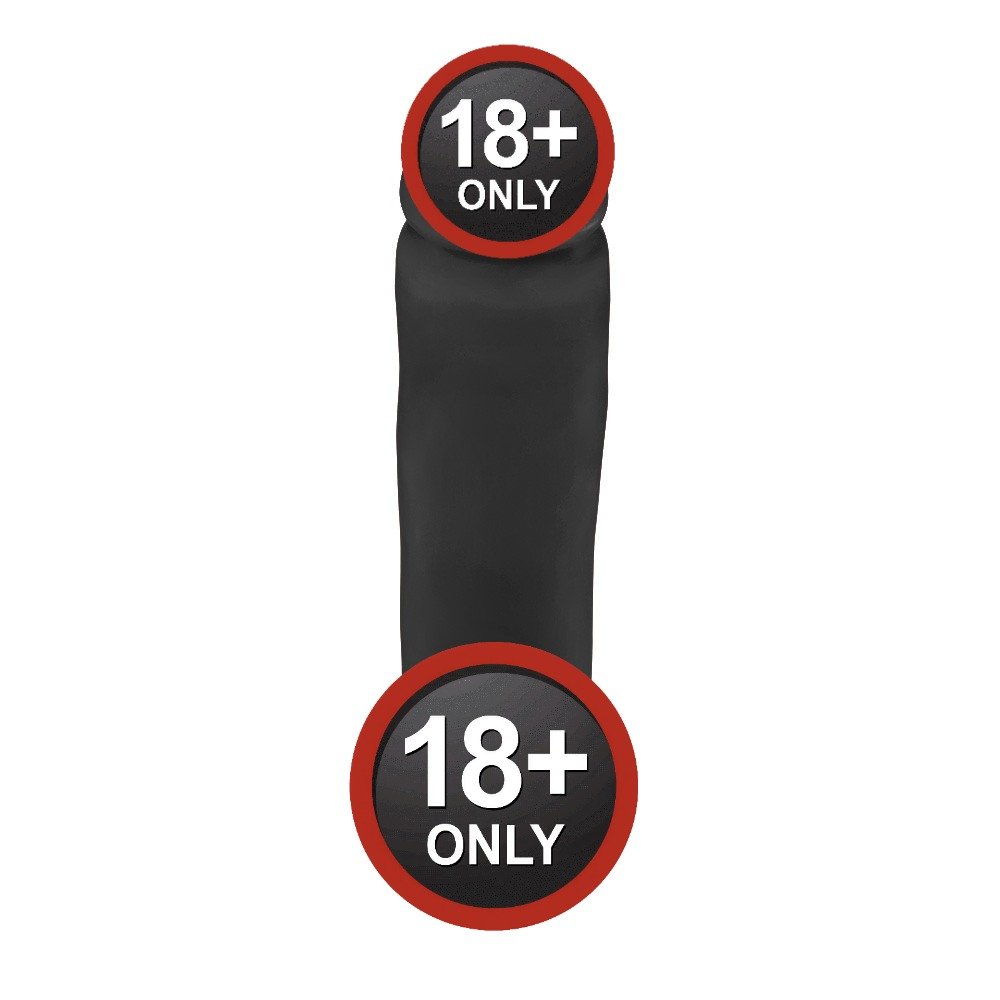 P�nis Gigante e Grosso Flex�vel com Escroto Benga 28 x 6,5cm Preto, destacando a glande para penetra��o profunda
