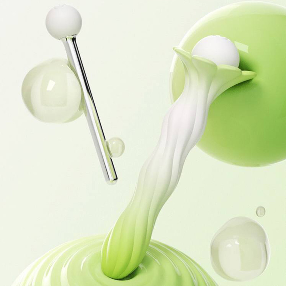 Vibrador Feminino Recarreg�vel em Silicone com 10 Vibra��es Verde | Foto 04