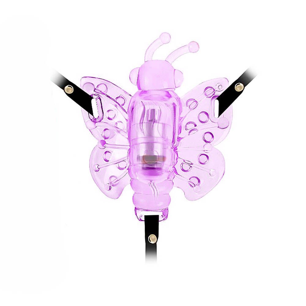 Vibrador Butterfly em Jelly com Al�as Ajust�veis e Controle com Fio Roxo | Foto 04