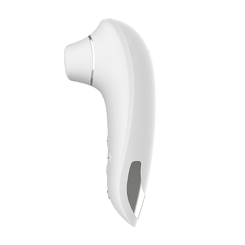 Pulsador de Clit�ris em Silicone Recarreg�vel com Aquecimento 8 Pulsa��es e 5 Velocidades Branco | Foto 04