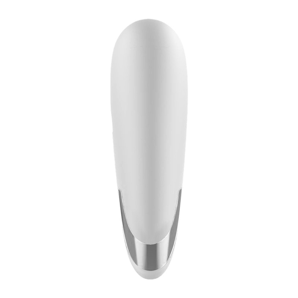 Pulsador de Clit�ris em Silicone Recarreg�vel com Aquecimento 8 Pulsa��es e 5 Velocidades Branco | Foto 05