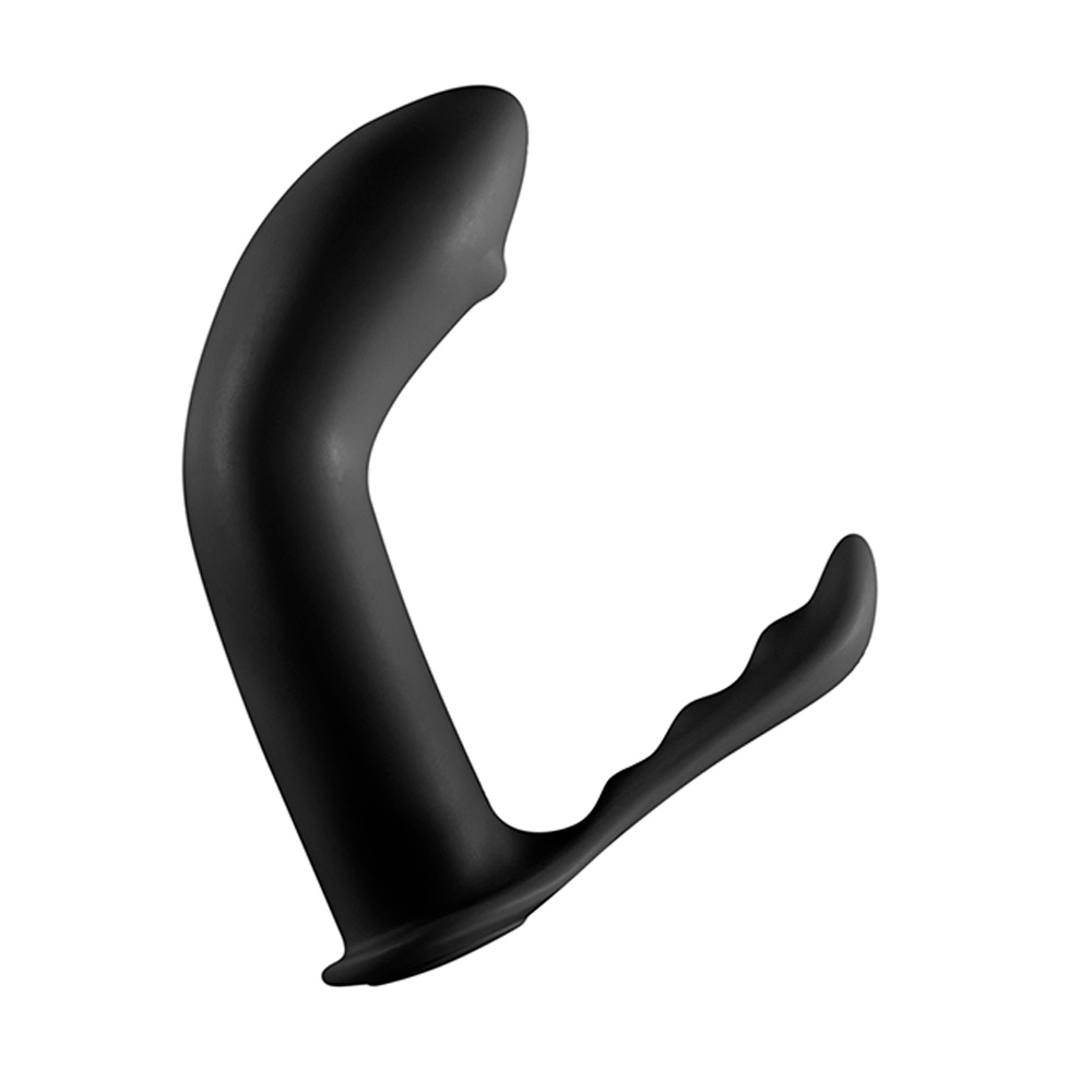 Estimulador de Pr�stata em Silicone Flex�vel Seeker Preto | Vista do produto fora da embalagem