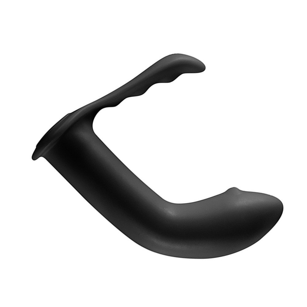 Estimulador de Pr�stata em Silicone Flex�vel Seeker Preto | Embalagem e produto