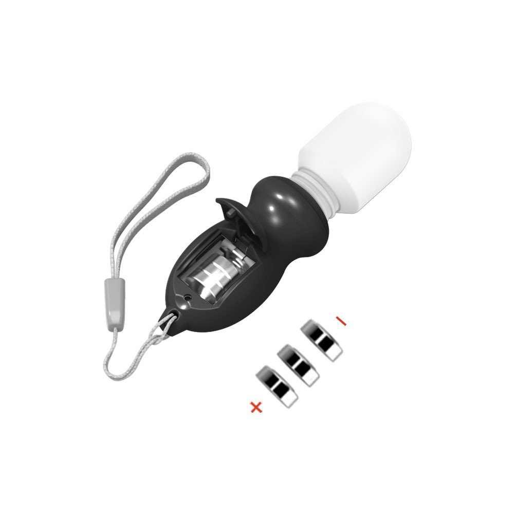 Massageador Er�tico Mini em Silicone e ABS com Vibro Preto | Foto 05