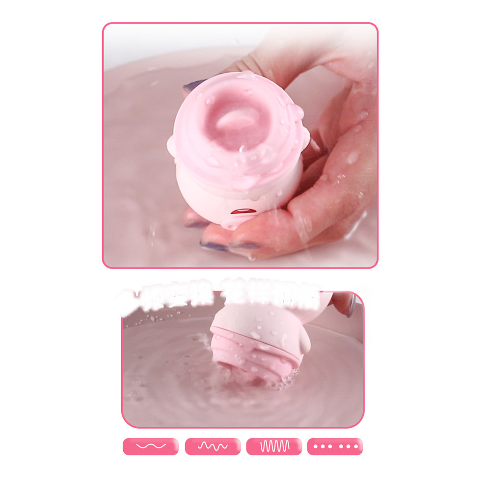 Vibrador para Clit�ris Recarreg�vel com L�ngua e 10 Vibra��es Disfar�ado de Porquinho Rosa | Foto 05