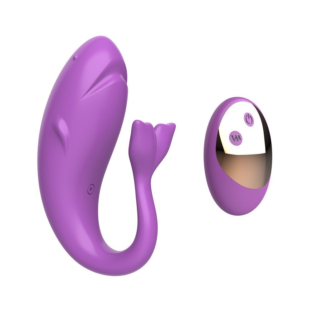 Vibrador para Casal em Silicone Recarreg�vel com 10 Vibra��es e Controle sem Fio Roxo | Foto 05