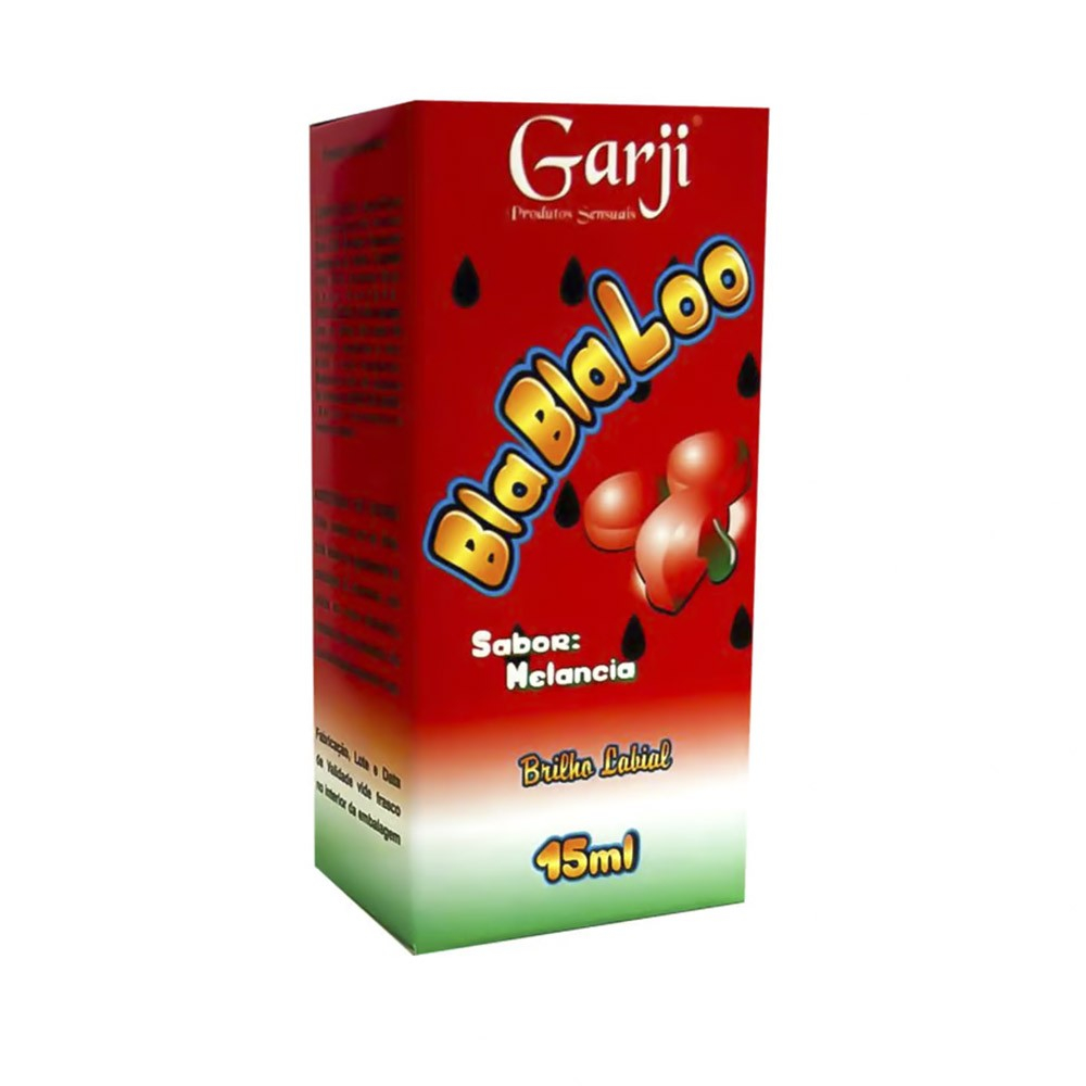 Gel do Beijo Brilho Labial BlaBlaLoo Melancia 15ml - Embalagem do produto