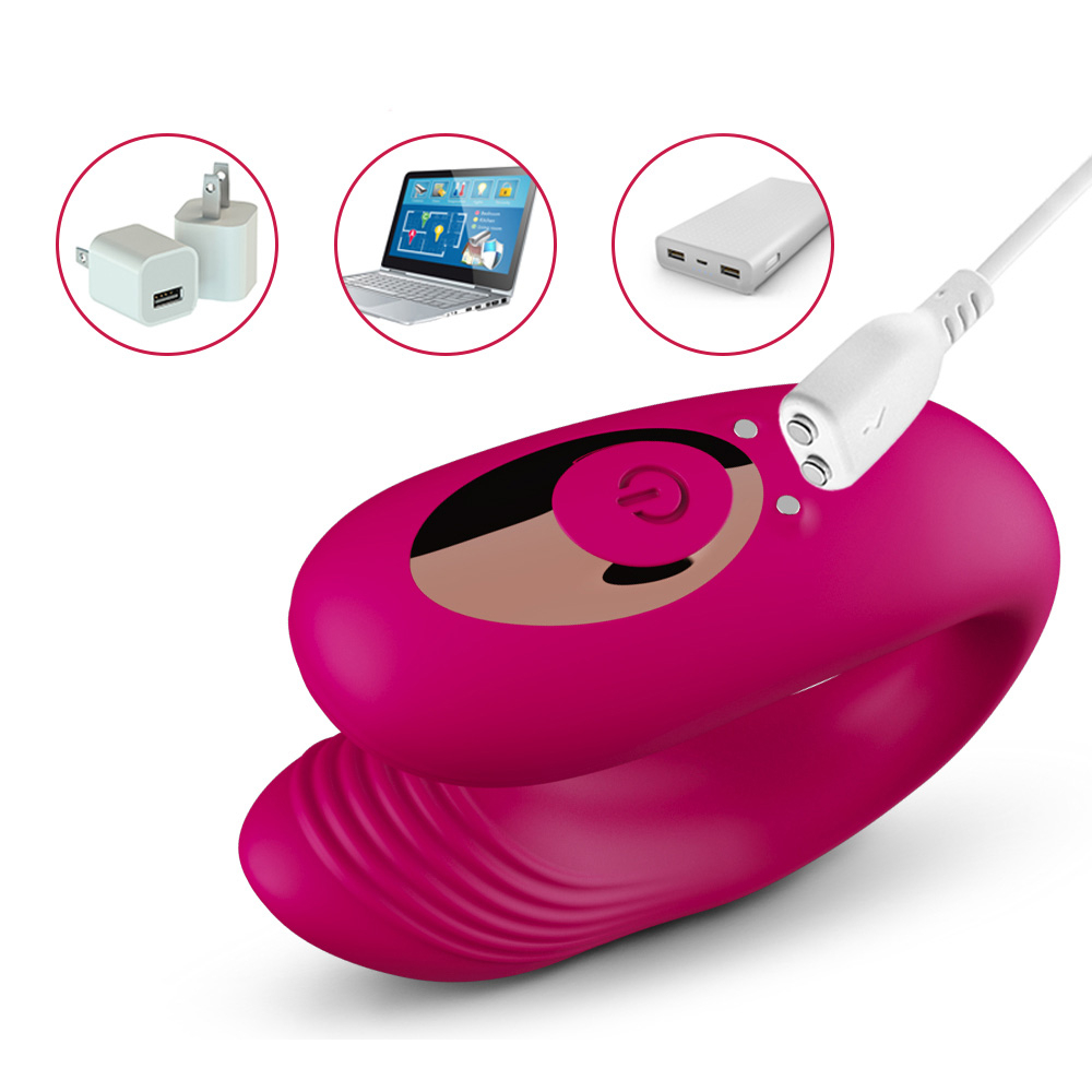 Vibrador para Casal Recarreg�vel em Silicone 7 Vibra��es e Controle sem Fio Pink | Foto 05