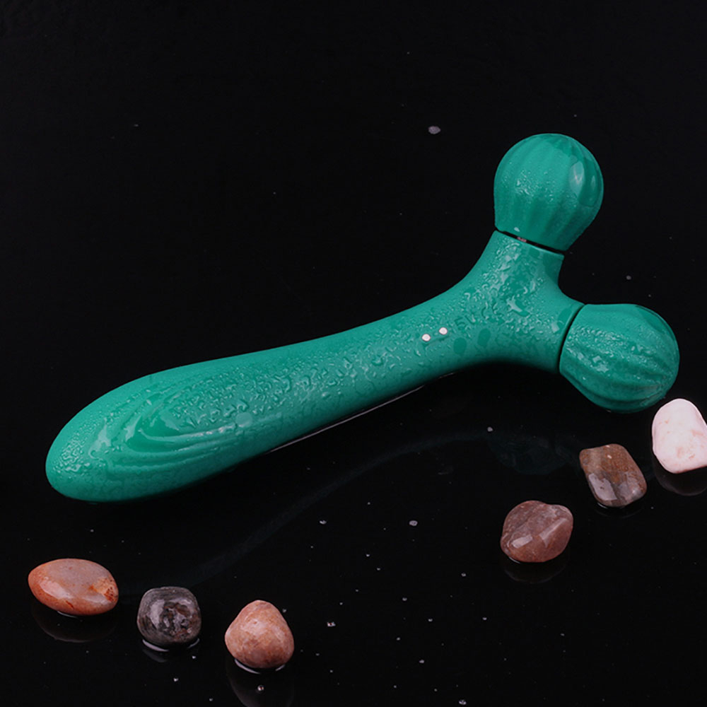 Massageador Er�tico Recarreg�vel em Silicone Multi-Fun��o com 9 Vibra��es Twig Cyan | Foto 04