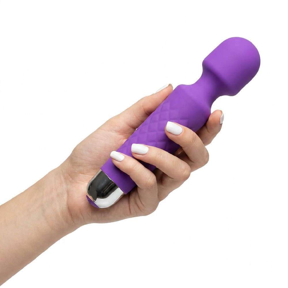 Massageador Er�tico, 20 Vibra��es Varinha M�gica Roxo | Foto 04