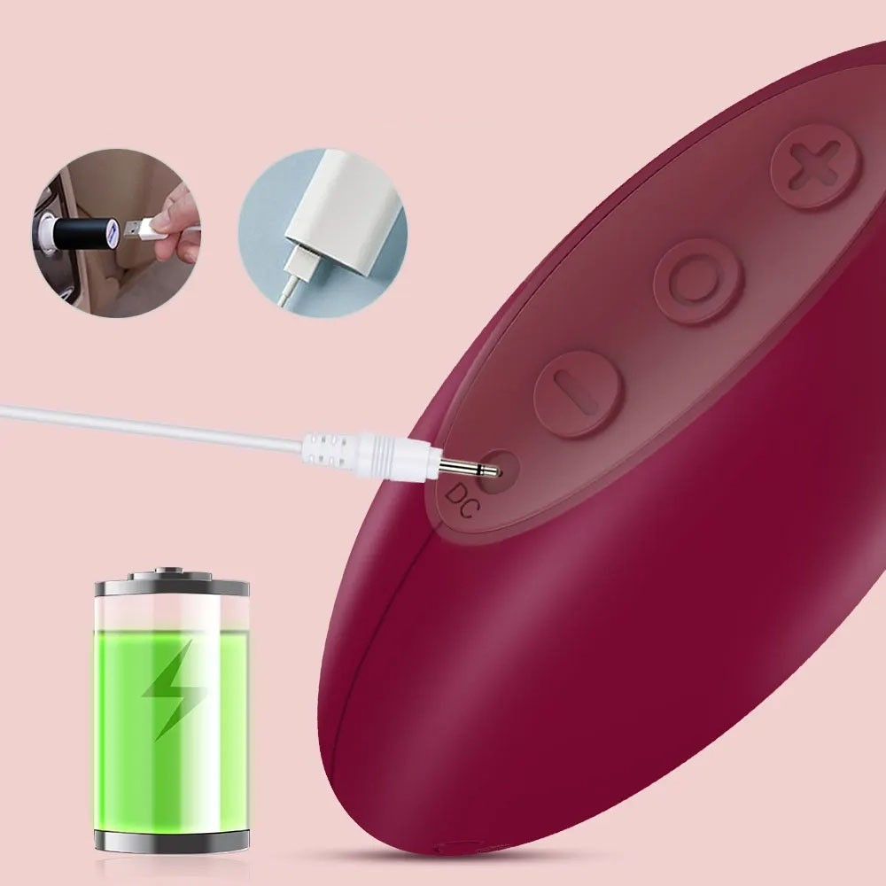 Pulsador de Clit�ris em Silicone e ABS Recarreg�vel 9 Pulsa��es Ruby Vinho | Foto 05