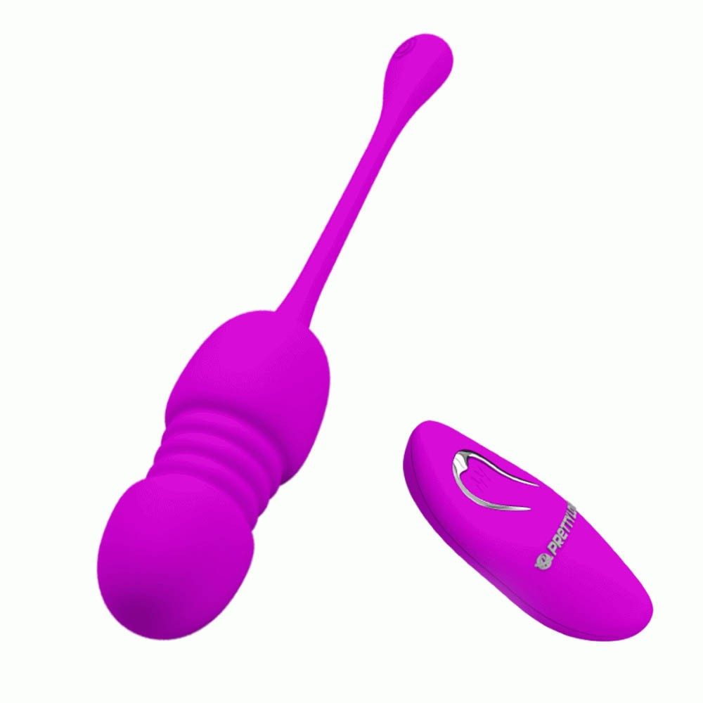 Vibrador com Controle sem Fio em Silicone com 12 Vibra��es e Vai e Vem Recarreg�vel Pink - Embalagem do produto