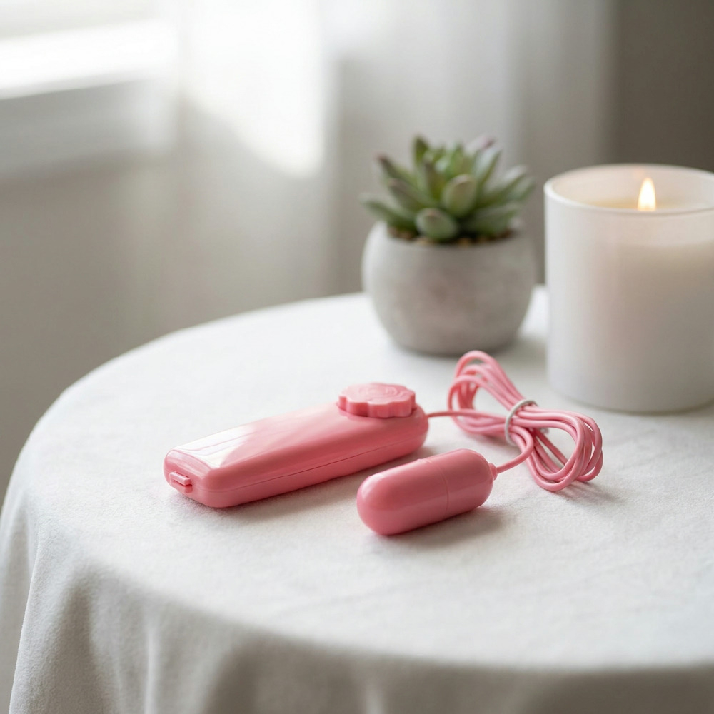 Vibrador Bullet Mini C�psula com Multivelocidade e Controle com Fio Rosa | Foto 04
