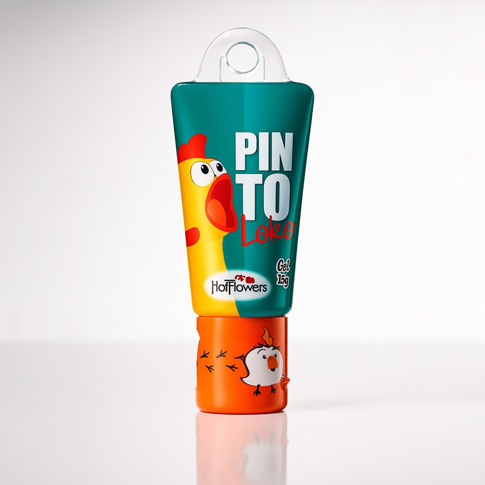 Gel Masculino Lubrificante que Esquenta Pinto Loko 15g | Embalagem discreta e pratica