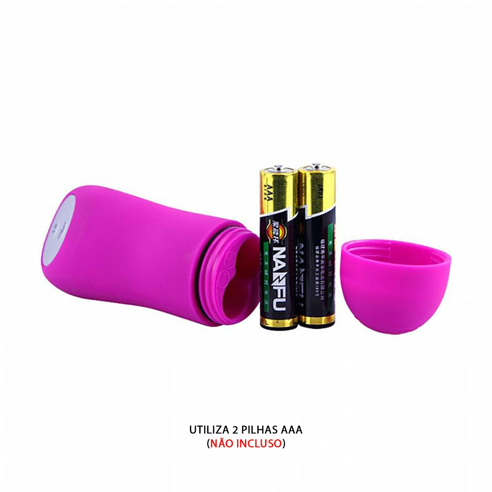 Vibrador Bullet Mini em Silicone Formato de Borboleta 12 Vibra��es Controle com Fio Pink | Foto 05