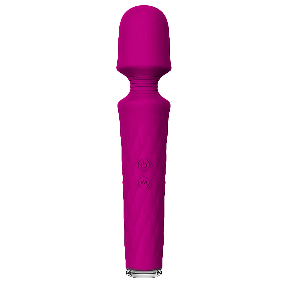 Massageador Er�tico Recarreg�vel em Silicone com 7 Vibra��es Luna Pink - Detalhe frontal